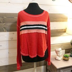 We the Free ⚜️ Orange Striped Insude Out Threading